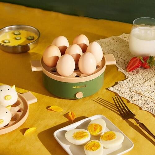 350W Electric Egg Boiler Egg Cooker Automatic Power Off Anti-dry Breakfast Machine Single/Double Layer with Steamer 220V