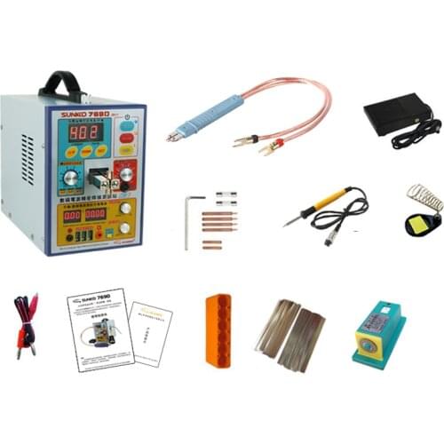 SUNKKO 769D lithium battery spot welding machine power battery pack welding electric with 71A welding pen welding machine
