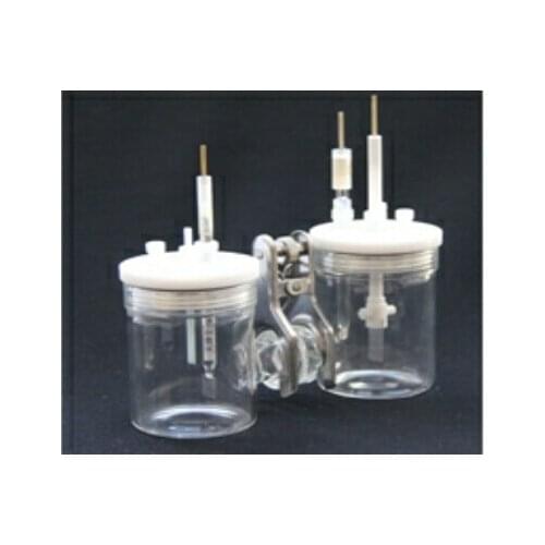 H sealed exchangeable membrane electrolysis cell, 100ml electrolytic cell, glassy carbon electron microscope 3mm