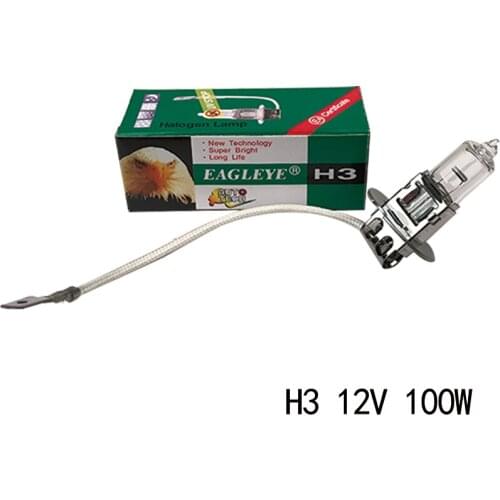 H3 Halogen Bulbs 12V/55W 12V/100W Bright Super White Car lights Fog Light bulb 6000K Auto Lamp Light source High Quality