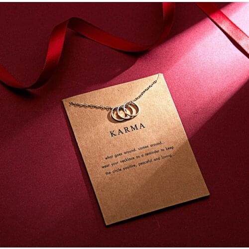 Fashion Simplicity Popular Jewelry Simple Versatile Hollow Ring Pendant Necklace Student Girlfriend Temperament Clavicle Chain