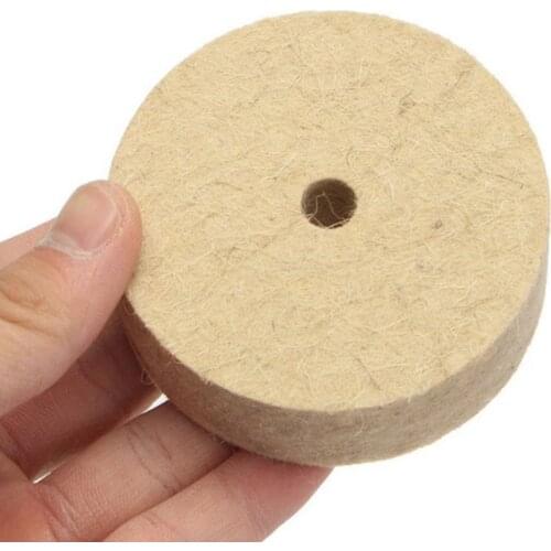 Polishing Buffing Drill Grinding Wheel Wool Felt Polisher Disc Pad Hole Metal Abrasive Disc Accessories Round Bench Grinder Tool