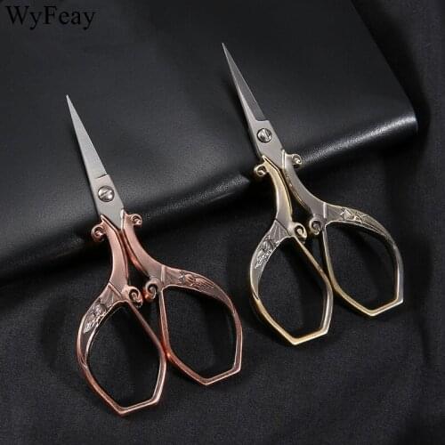 Professional Stainless Steel Sewing Scissors Vintage Embroidery Scissors Nail Art Scissors Tailor Scissor Tool Thread Scissors