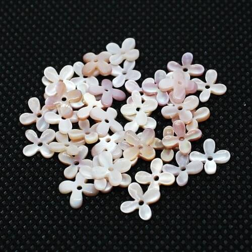 1pcs Single Carving Receptacle High Quality Pink Shell Flower Shape Handmade Jewelry DIY Pendant Jewelry Accessories Size 8mm