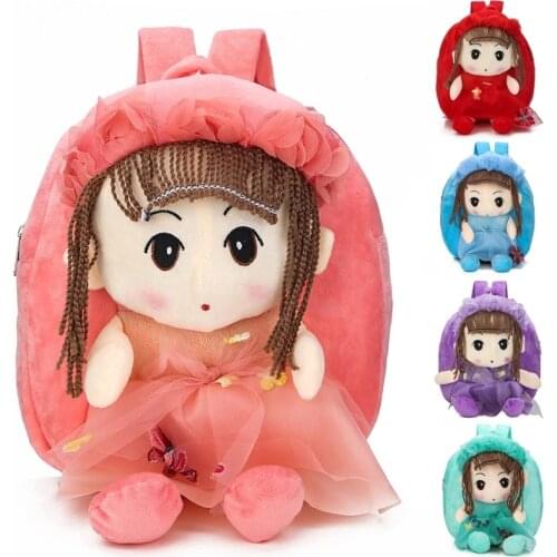 2021 3D Cartoon Plush Children Backpacks Kindergarten Schoolbag Kids Backpack Children School Bags for Baby Girls Backpacks