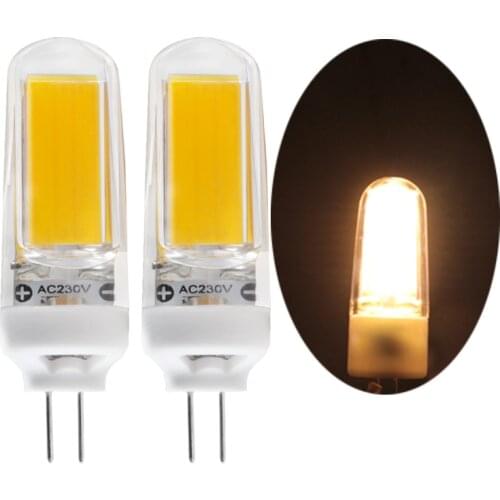 Bombilla G4 led bulb light 3W COB super 110v 220v dimmer glass spotlight candle lighting Dimming 360 degree replace Halogen lamp