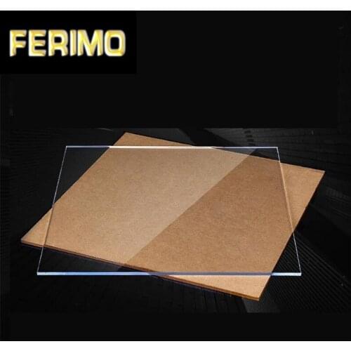 3mm Thickness Small Plexiglass Clear Acrylic Perspex Sheet Large Plastic Transparent Board Perspex Panel Glass 2*2cm-30*30cm