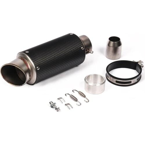 Universal 60.5mm Exhaust Muffler Pipe Motorcycle Carbon Fiber Escape with Removable DB Killer 310mm Exhaust Tips S1000RR RSV4