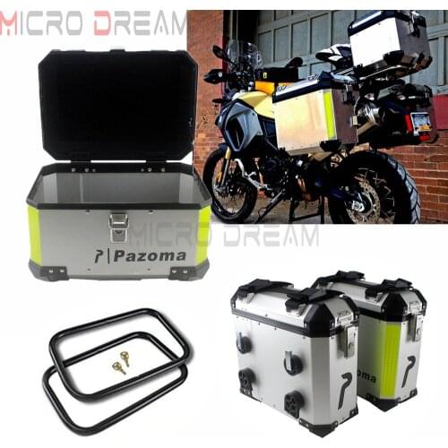 Motorcycle Universal 36L Left Right Side Cases Pannier Box 45L Cargo Storage Top Case For BMW F800GS F800R Honda NC700X NC750X