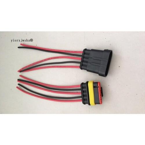 Yierxjwshx Superseal male female Waterproof aut electrical wire connector plug 5 Pin connector 282107-1 282089-1
