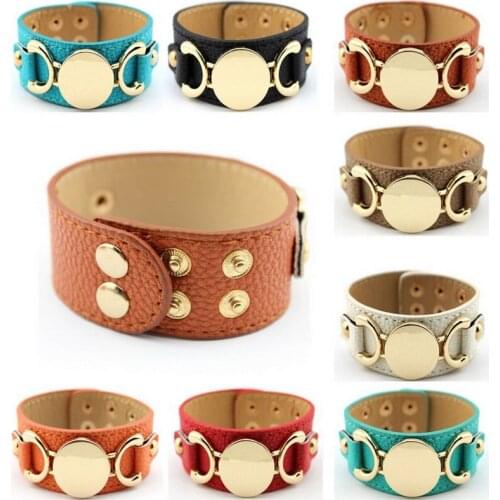 ZWPON Leather Bracelets
