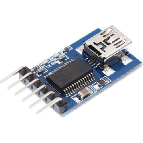1PCS FT232RL FTDI USB to Serial SPI Adapter Module Mini USB TO RS232 double power 3.3V 5.5V For Pro mini FTDI1232-1 MWC debugger