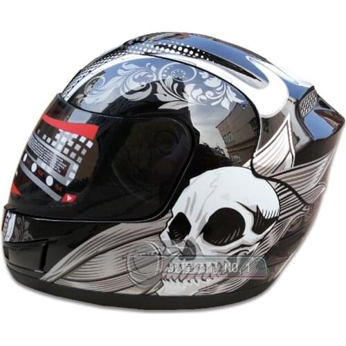 2021 New Arrival Motorcycle Safety Helmet Mens Full Face Helmet Skull Helmet High Quality Casco