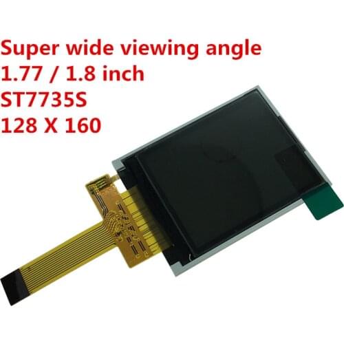 1.8inch 128160 LCD display screen panel TFT colorful ST7735S SPI 4 wire Serial 14 Pin Plug-in wide visual 0.5mm connector