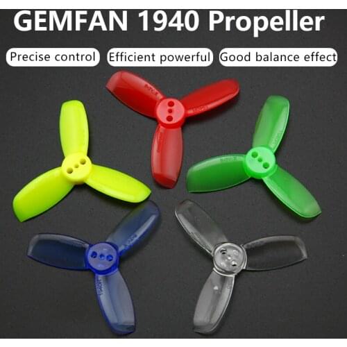 4pairs Gemfan Hulkie 1940 1.9x4.0 PC 3-Paddle Propeller Prop Paddles CW CCW for 1104 1105 Motor for RC Racer Racing Drone