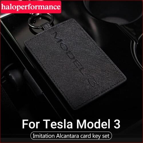 Model3 Car Card Cover Keychain Holder Keychain for Tesla Model 3 2021 Accessories model 3 tesla model y tesla model three new
