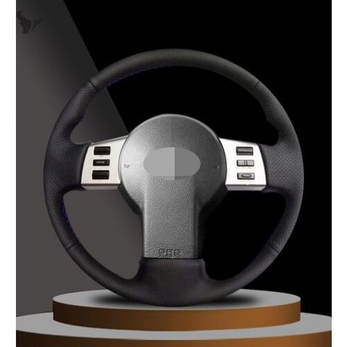 Hand-stitched Black Artificial Leather Steering Wheel Cover for for Infiniti FX FX35 FX45 2003-2007 Nissan 350Z 2003-2006