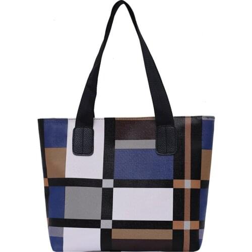 Designer Crossbody Bags High Quality Versatile Check Shoulder Handbags Korean Version Simple Leisure Large Capacity Satchels