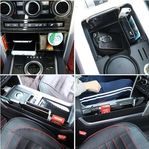 For Land Rover Discovery Sport 2015-2019 Car Plastic Central Console Multifunction Storage Box Phone Tray Accessories