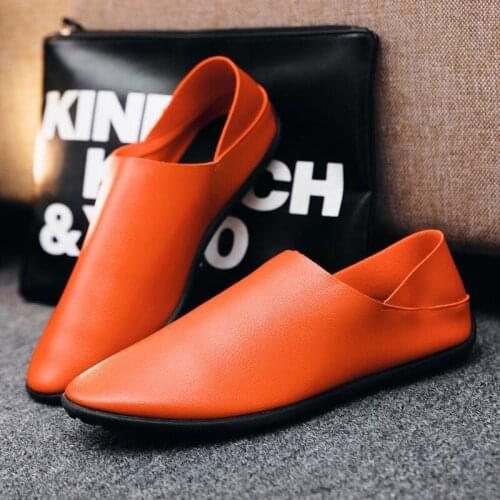 Hot Sale White Men Casual Shoes Fashion Men Shoes Genuine Leather Men Loafers Moccasins Slip On Mens Flats Male Driving Shoes