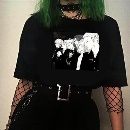 Anime Tokyo Avengers Harajuku 2021 Summer Fashion Hip Hop Short-sleeve Male T-shirt