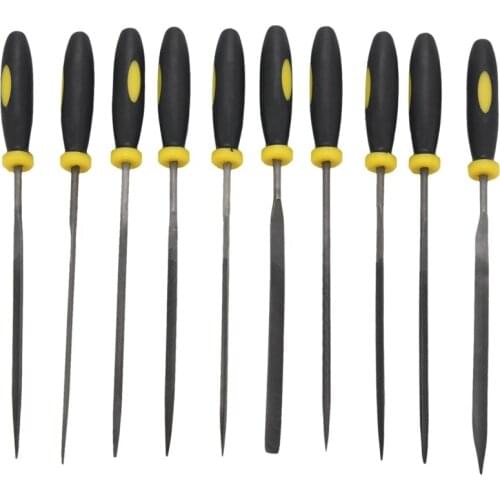 10 Pieces Of 3x140mm Needle File Set For Jeweler Woodcarving Craft Metal Glass Stone Carpentry Polishing Tool