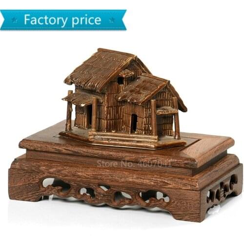 Cheap Wood Tea Table Redwood Carving Decoration Base Vase Buddha Kistler Display Rack Multi-use Rectangle Small Coffee Table