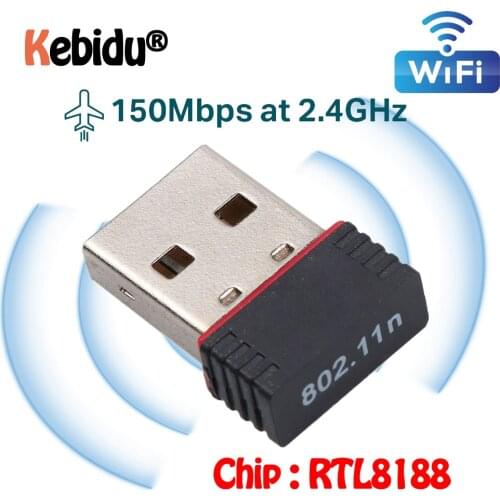 Newest Mini WiFi Adapter 2.0 Mini Network Card WiFi Wireless Adapter Network LAN Card 150Mbps 802.11 Ngb Adaptor For PC Desktop