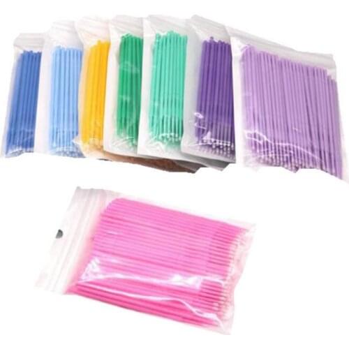 Disposable Eyelash Brushes Eyelashes Extension Applicator Wand Mascara Makeup Brush 100pcs/set LX7735