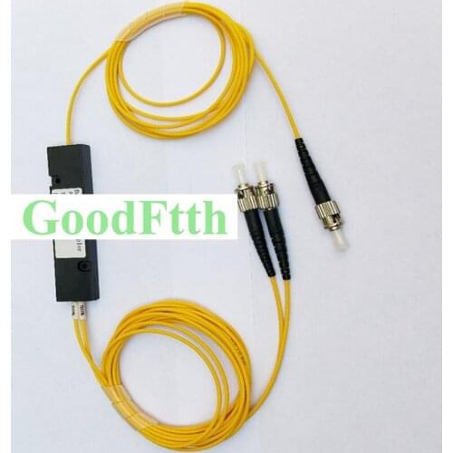 Optical Splitter Coupler FBT PLC 1X2 ST/UPC SM Cable 1-1.5m Customized Ratio GoodFtth
