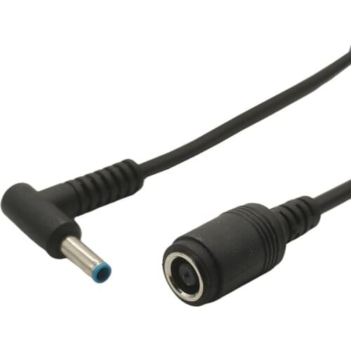 Right Angle 7.4 x 5.0 Female to 4.5 x 3.0mm Male 7.4 to 4.5 for HP/Dell Power Adapter Conversion Line Computer Cable Adaptors