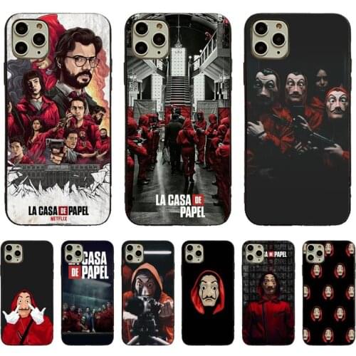 TV series Money Heist House of Paper Luxury Phone Case For iPhone 11pro 12pro MAX 8 7 6 6S Plus X XS MAX 5 5S SE XR Fundas Capa