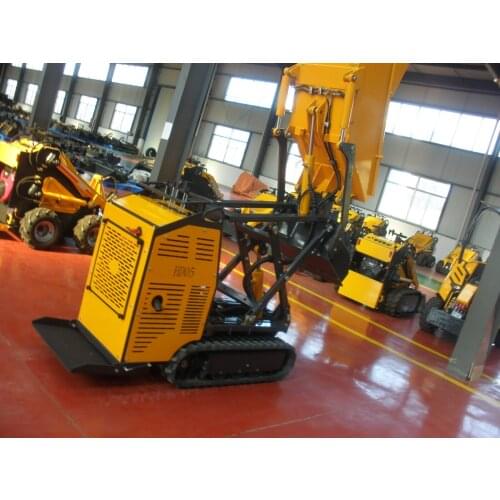 Self-Loading Mini Crawler Transporter Rubber Track Dumper with Lift and Crane