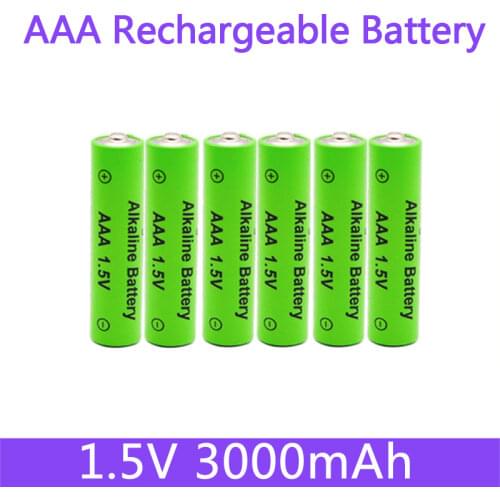 New AAA battery 3000mAh 1.5V alkaline AAA rechargeable battery for remote control toy light battery high capacity Long endurance