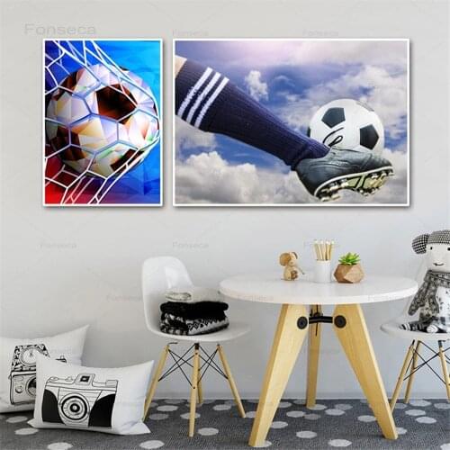 Football Sport Posters and Prints Kids Boy Wall Art Painting Soccor Fan Home Living Room Bedroom Canvas Picture Decorativos