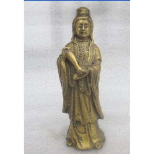 Tibetan Buddhism copper Buddha protect peaceful avalokitesvara exorcism