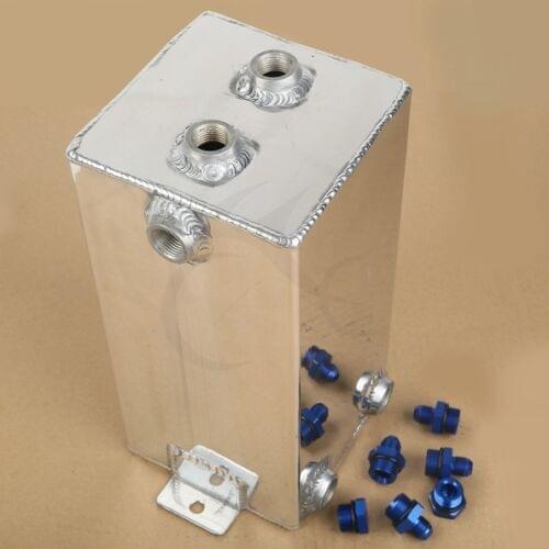 Motorcycle Universal Polishing Fuel Surge Tank Cell 4 Litre Swirl Pot System Aluminium 4L