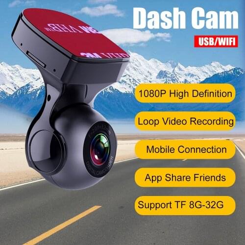 WIFI Camera Parking Monitoring Night Vision Cycle Record 1080p Hd Hidden Dash Cam in Car Black Box