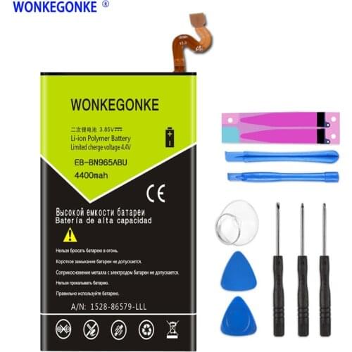 WONKEGONKE Battery EB-BN965ABU For Samsung Galaxy Note9 Note 9 N9600 SM-N9600 N960U SM-N960F SM-N965F Batteries + Tools