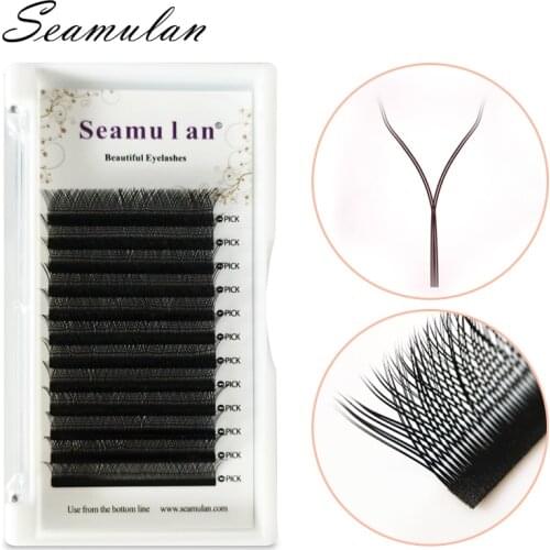 Y shape volume eyelash extension individual eyelashes high-quality faux mink Two Tip Lashes YY Easy Fan lashes makeup eyelashes