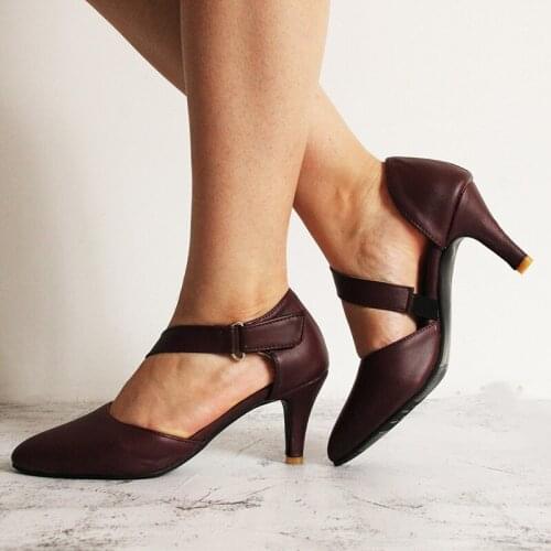 Autumn Hollow Coarse Sandals High-heeled Shallow Mouth Pointed Pumps Shoes Women Female Sexy High Heels Large Size