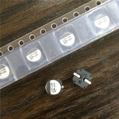 10pcs 22uF 10V ELNA RV2 series 5x5.3mm 10V22uF Chip type SMD Aluminum Electrolytic Capacitor