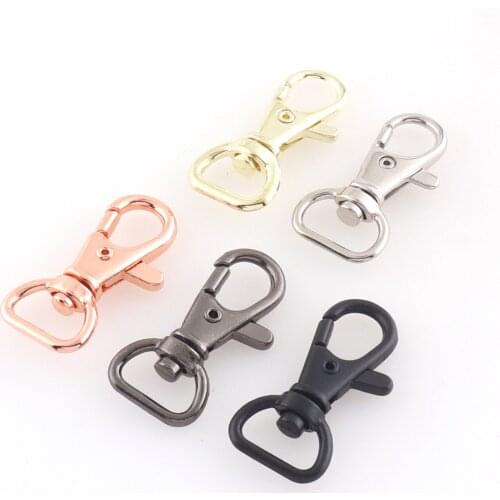 13*38mm Swivel Clasp Claw Rose Gold For Dog Collar Webbing Swivel Hook Lobster Clasp Purse Clip Dog Hook Handbag Clasp key Strap