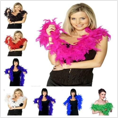 2yard Fluffy Turkey Feather Boa Clothing Accessories Chicken Feather Costume/Shaw/party Wedding Decorations Feathers For Crafts