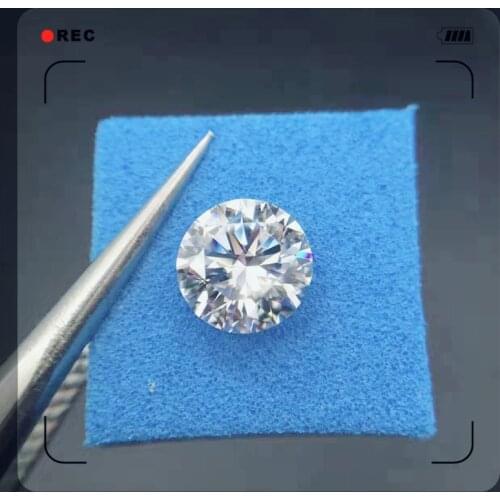 7mm Loose Moissanite 1.2ct D Color Round Brilliant Excellent Cut Loose Stone VVS1 moissanite jewelry ring material