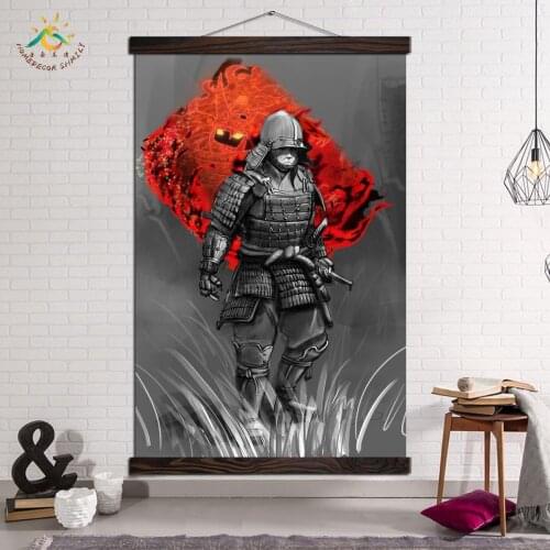 Abstract Art Samurai Warrior Wall Art Picture Canvas Painting Modern Decorative Picture Posters and Prints Home Decorations