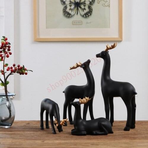 American Rural Golden Horn elk creative furnishings home living room wine cabinet porch soft decoration crafts