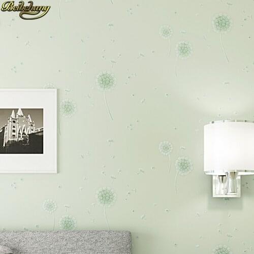 Beibehang 53X300cm Dandelion wall paper pink idyllic self-adhesive wallpaper for kids room bedroom 3D TV background 3d flooring