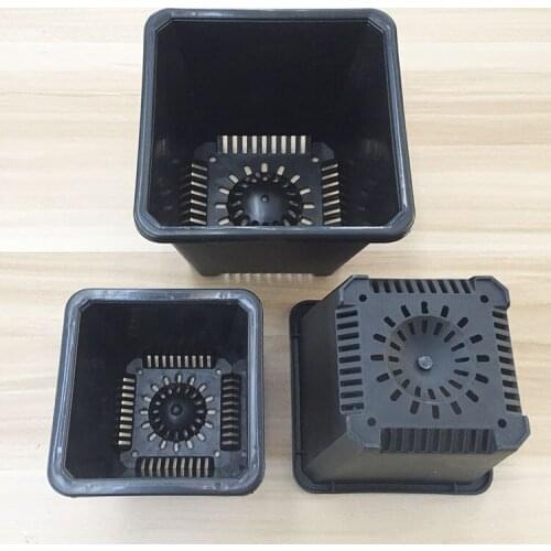 Free shipping, 10pcs / lot, Meat Game dumpling small square pots. No more pots of meat. Raw stone flower pots plastic pots