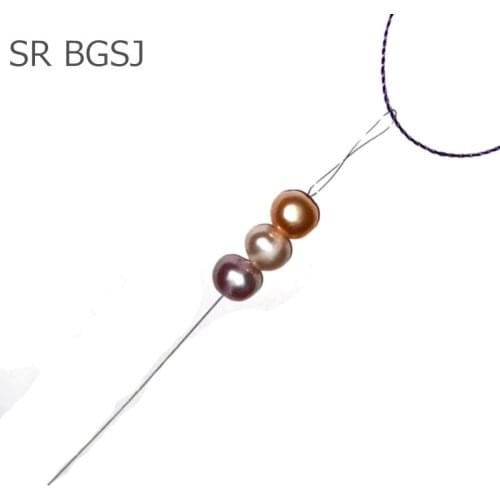 Free Shipping 5PCS 0.2mm 8cm Tool Beading Pearls Jewelry DIY Threading Small Hole Beads Stainless Steel Thin Soft Pin Needles